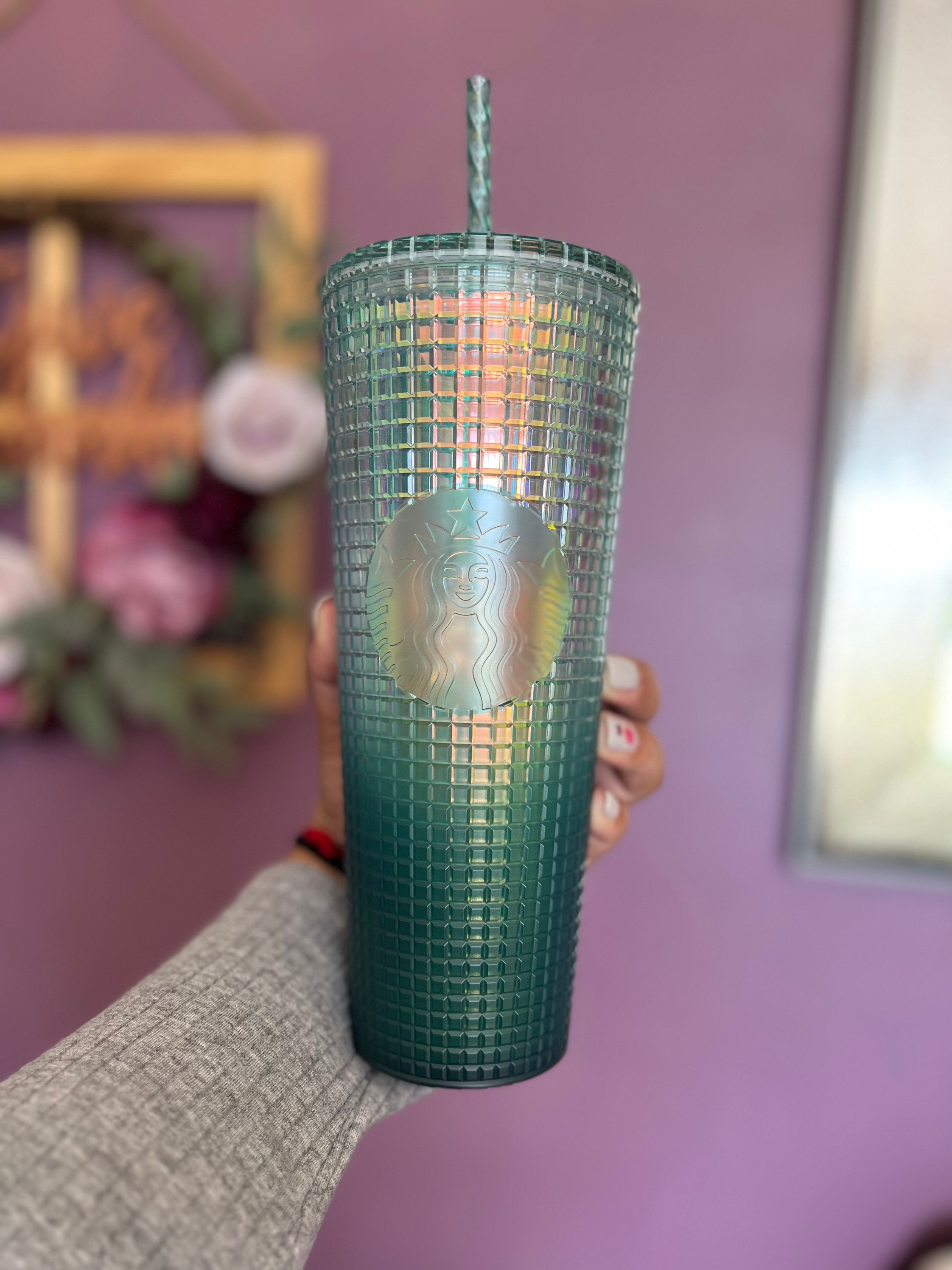 Starbucks Grid Gradient Blue Green Venti Cold Cup 2023 Target Exclusive ...