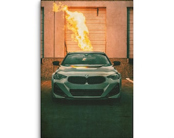 Impresión del BMW 240i 2024: elegante arte mural para automóviles, decoración automotriz