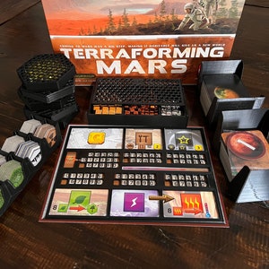 Terraforming Mars Organizer | Board Game Insert for Cards, Tokens, Resources