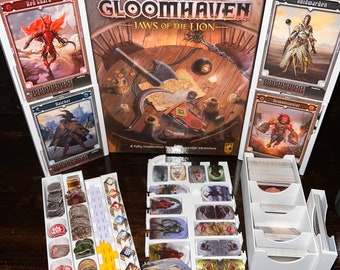 Gloomhaven Jaws of the Lion Organizer - Storage & Setup Solution for JOTL