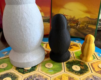 Catan Robber Upgrade (3.5”, 6”, 10”) | Settlers of Catan Accessory | Board Game Piece | Large & Giant Robber | Tabletop Centerpiece