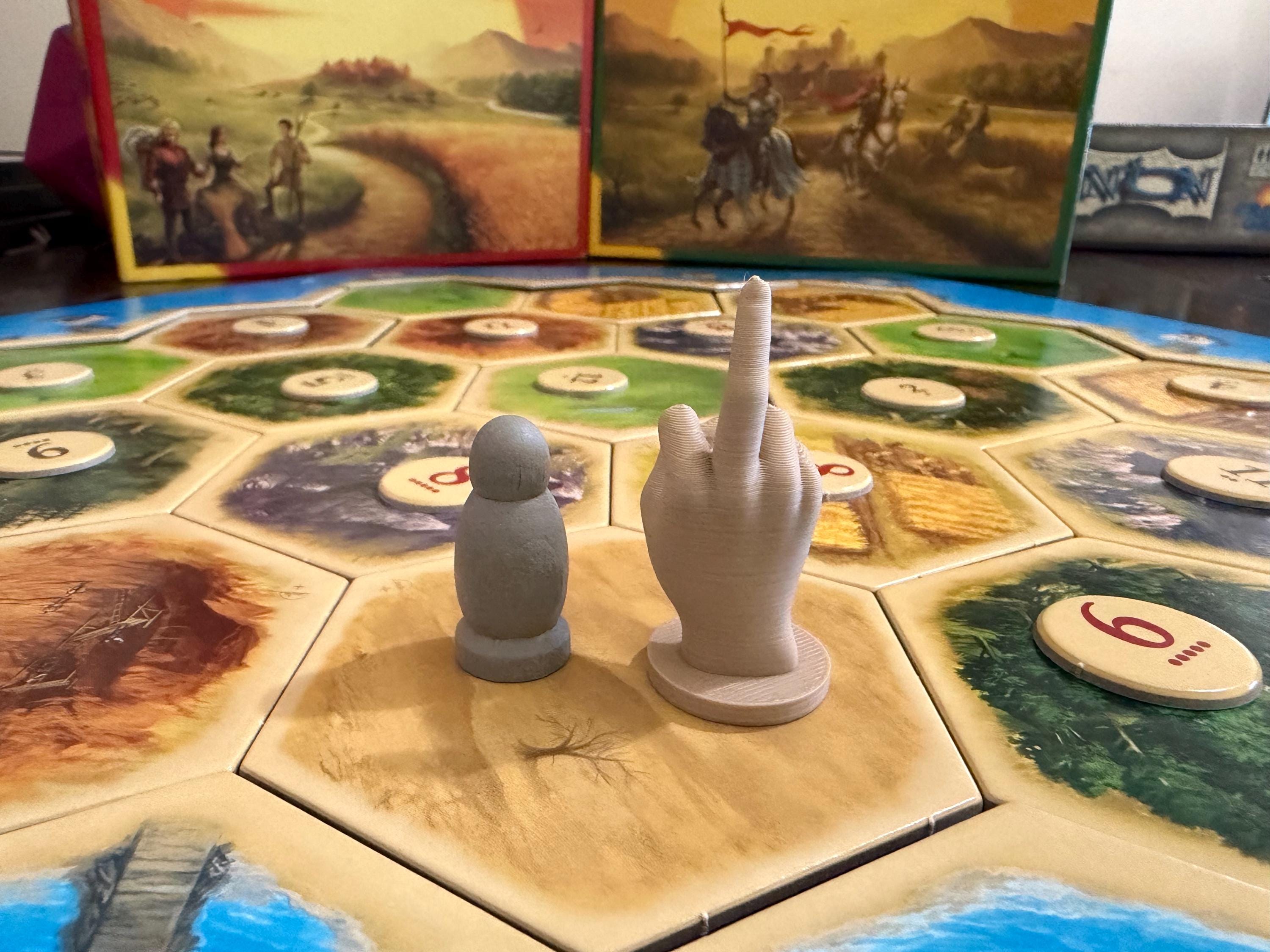 Catan Robber Middle Finger Replacement Piece Multiple Sizes - Funny ...