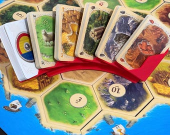 Catan Card Bank | 3D Printed Organizer for Base Game, Tabletop Accessory