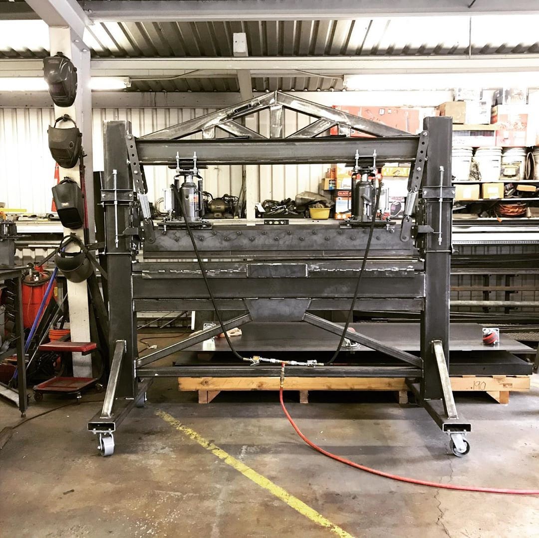 DXF Files and Build Plans 63 Inch Hydraulic Press Brake Etsy