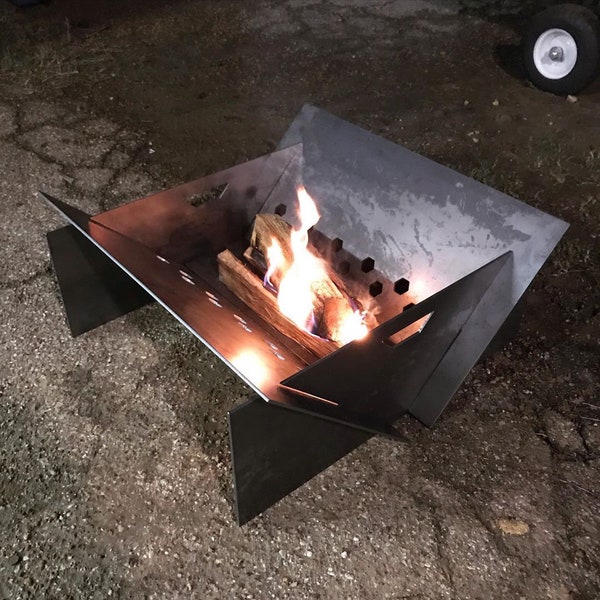 DXF Files - collapsible firepit with BONUS grill plate