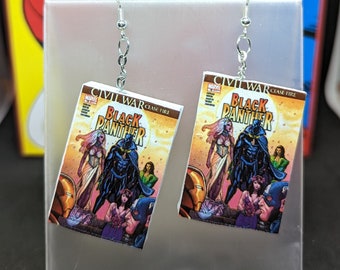 Pendientes de cómic / Pendientes de Marvel / Regalo para nerds / Joyería de cómic / Pendientes de superhéroes
