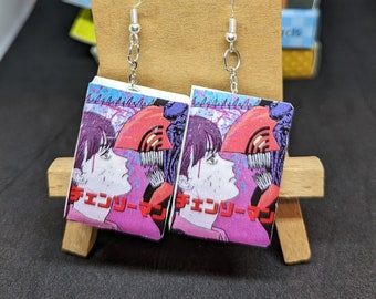 Pendientes de manga / Pendientes de anime / Regalo nerd / Joyería de cultura pop / Pendientes japoneses