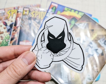 Pegatina de vinilo moon Knight / Marc Spector / Steven Grant / pegatina de superhéroes de Marvel