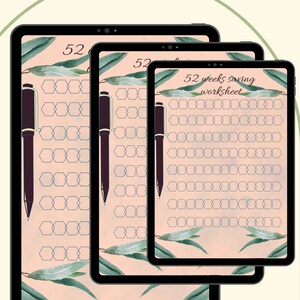 Savings Challenge | Savings Planner | Savings Worksheet | Savings Tracker Printable