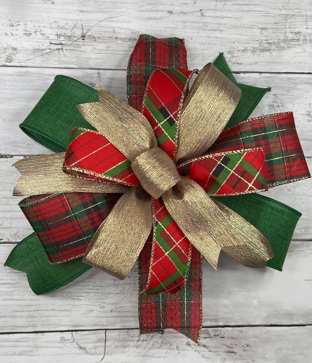 Christmas Wreath Bow, Christmas Bow, Christmas Swag Bow, Christmas