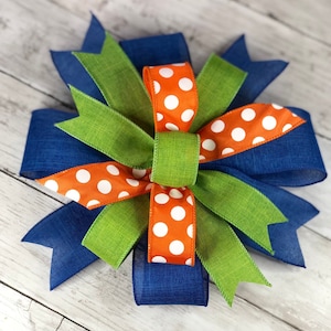 Wreath Bow, Bows for Wreaths, Swag Bow, Lantern Bow, Decoration, Wreath Embellishment, Boy Bow, Birthday Bow, Everyday Bow