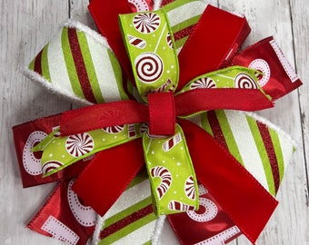 Christmas Wreath Bow, Christmas Bow, Christmas Swag Bow, Christmas Lantern Bow, Christmas Decoration, Wreath Embellishment