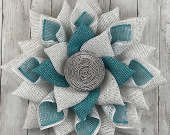 Winter Wreath Front Door, Christmas Wreaths Front Door, Winter Door Decor, Snowflake, Winter Wreath With Snowflakes