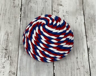 Patriotic Wreath Center Red White Blue | Rope Wreath Insert for DIY Wreaths | Americana Decor Fourth of July Wreath Supply