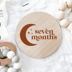 Boho Baby Meilensteine SVG | Boho Meilensteine Set | Boho Mond Meilenstein Scheiben | SVG Datei für Cricut und Silhouette | SVG Png Eps Dxf