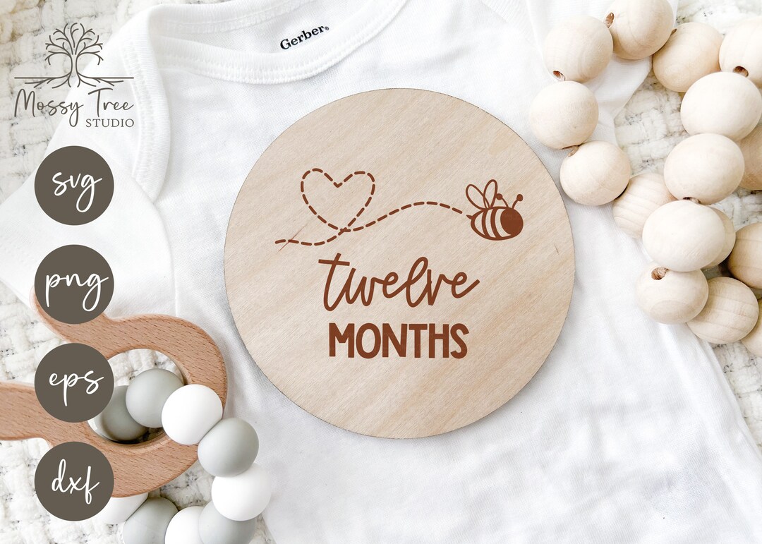 Bee Baby Milestones SVG | Bee Milestones Set | Spring Baby Milestone ...