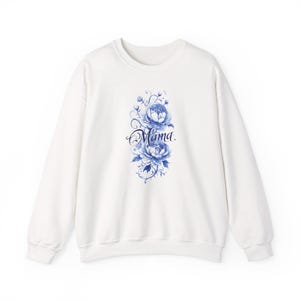 Floral Mama Sweatshirt, Gift for Mom, Mother's Day, Cozy Crewneck, Spring Fashion, Family Celebrations, Mother's Day Gift