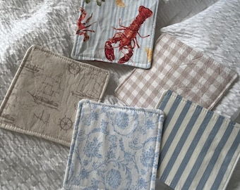 Patrón digital de costura para posavasos de tela: Proyecto de costura para principiantes