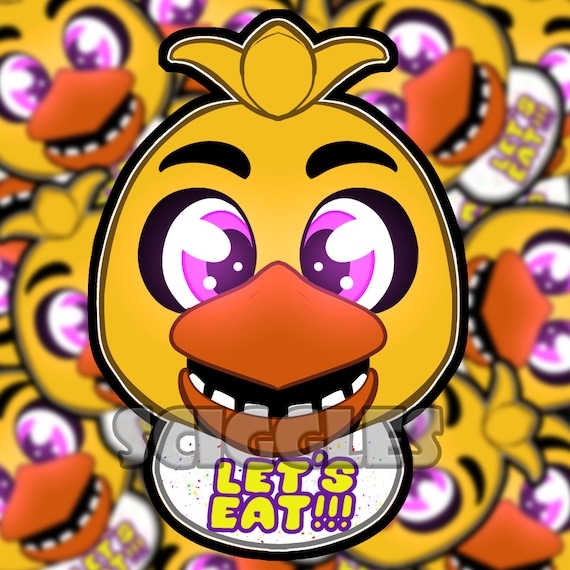 Chica five nights fnaf art | Sticker