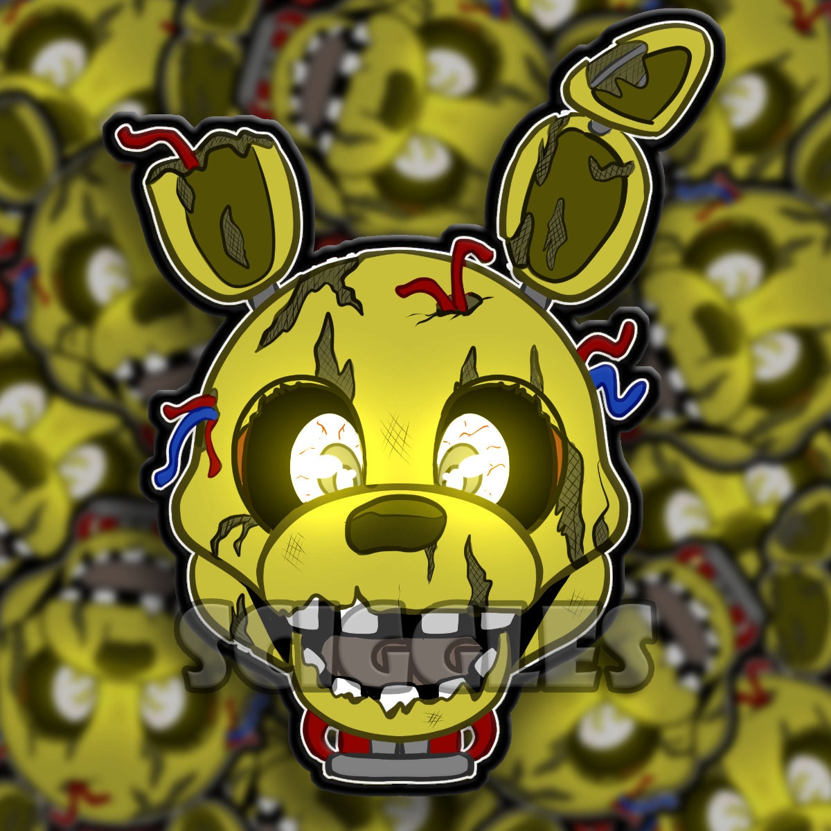 STL file FNAF / FIVE NIGHTS AT FREDDY'S SpringTrap 🎃・Model to