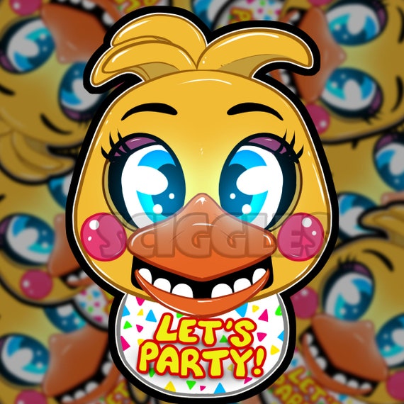 Chica five nights fnaf art | Sticker