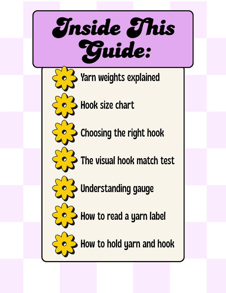 Crochet Hook Sizes & Yarn Weights Guide for Beginners | Crochet Basics ...