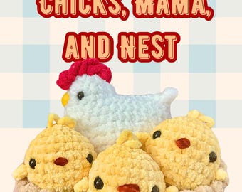 Schema per pulcino senza cuciture / Schema per pulcino all'uncinetto per principianti / Pulcino amigurumi in PDF / Download immediato / Tutorial all'uncinetto