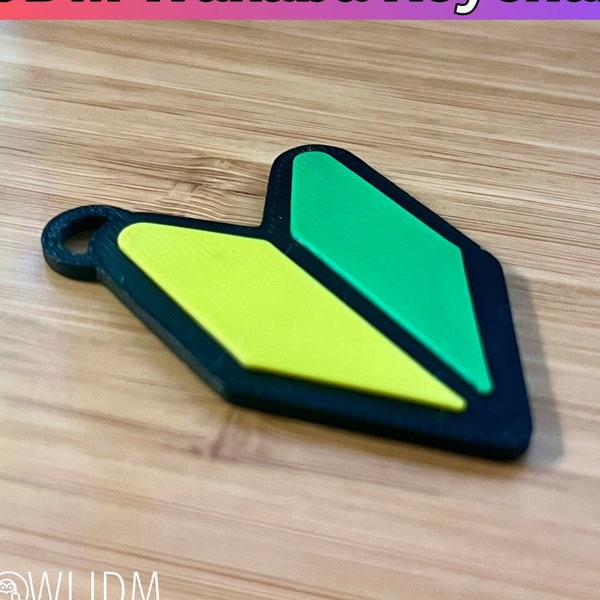 JDM Wakaba Keychain  | Shoshinsha Mark | 初心者マーク | 若葉マーク