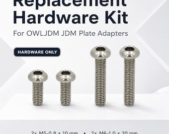 Replacement Hardware Kit for JDM to USDM License Plate Adapters