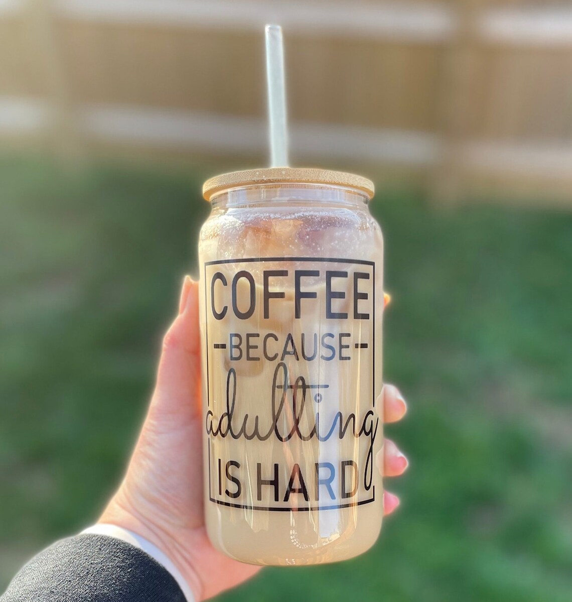 Iced Coffee Beer Glass Can Iced Coffee Can Libbey Glass Etsy