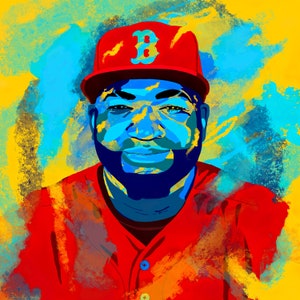 David Ortiz - Red Sox - Digital Art - Wall Art Printables