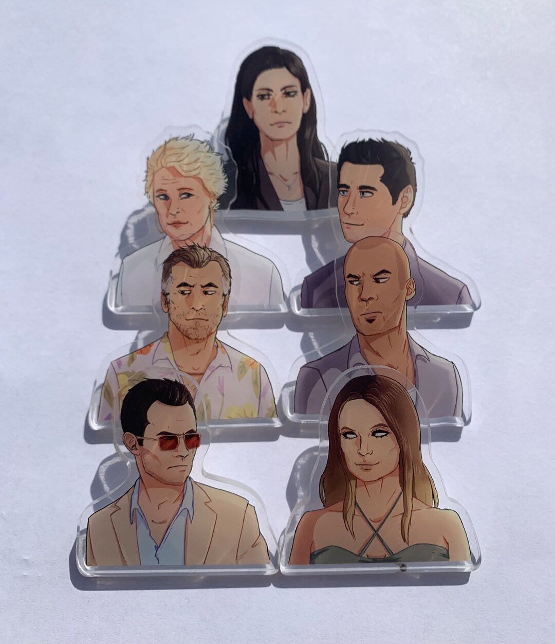 Burn Notice Characters Acrylic Pinset (7pcs) - Etsy