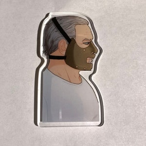 Masked Hannibal Lecter Acrylic Pin (The Silence of the Lambs)