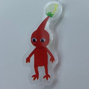 Red Plant Pik Fella Acrylic Pin