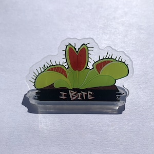 I BITE Venus Fly Trap Acrylic Pin