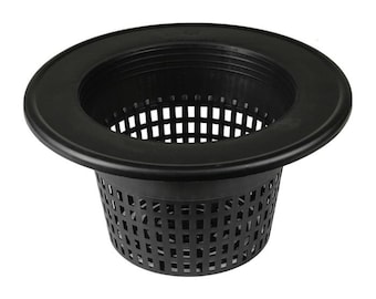 Pair of 6" Round Mesh Pots for 5gal Buckets Hydroponics