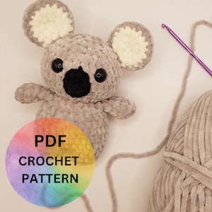 Mini Crochet Koala Pattern / Koala Crochet Pattern / Mini Koala