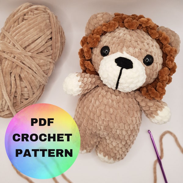 Crochet Lion Pattern / Lion toy / Amigurumi Lion / Lion Crochet Pattern