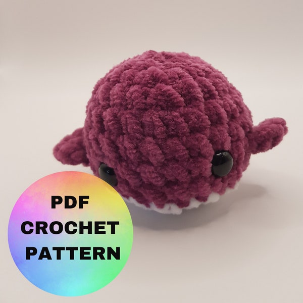 Mini Whale Crochet Pattern / Crochet Whale Pattern / Amigurumi Whale