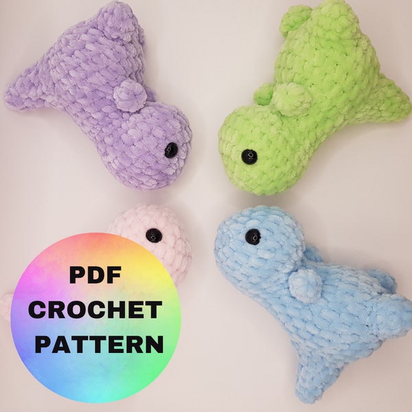 Mini Dinosaurier Häkelanleitung / Trex Crochet Pattern / Dinosaurier Häkelanleitung