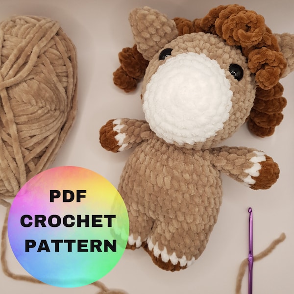 Modèle de cheval au crochet / Modèle de cheval / Cheval Amigurumi