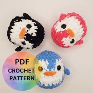 Mini Pinguin Häkelanleitung / Pinguin Häkelanleitung