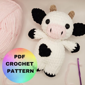 Crochet Cow / Cow Crochet Pattern / Amigurumi Cow Pattern