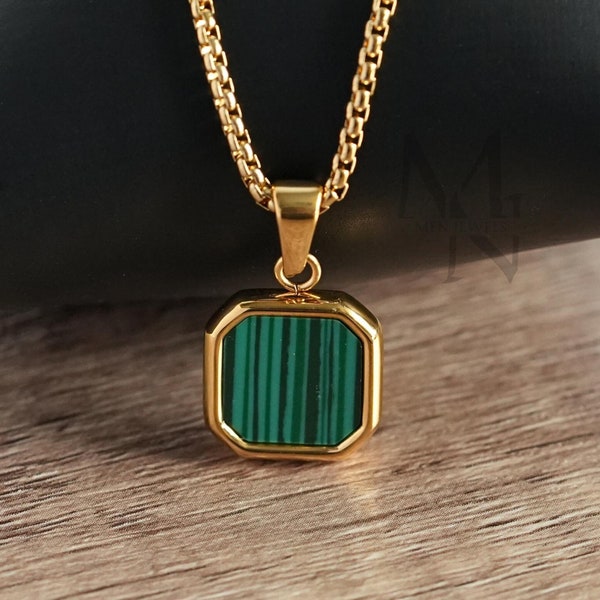 Malachite Jewelry for Men - Etsy