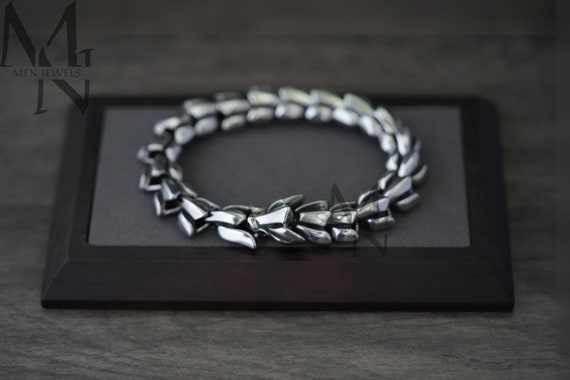 OIDEA Bracciale Uomo Rigido Vichingo: Braccialetto Aperto Celtico Triangolo In Acciaio Inossidabile Rune Viking - Regalo Uomo Ragazzo Hiphop Punk Festa Del Papà Natale - Foto 9