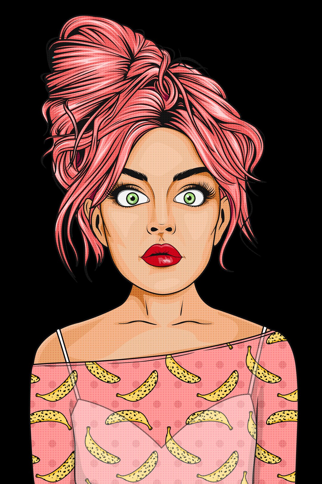 Pop Art Girls Digital Art Etsy