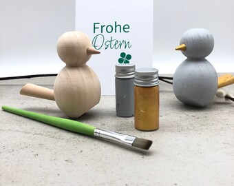 DIY Creative Set Bird | Moodbird. Your craft kit for spring. Wooden bird to paint. Design your own spring decoration. Easter decoration.