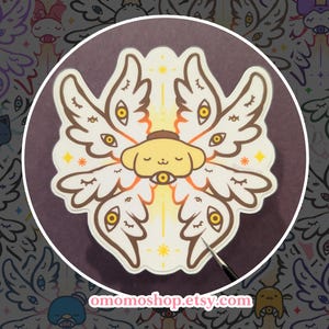 Mini Seraph PoPur Biblically Accurate Angel vinyl sticker