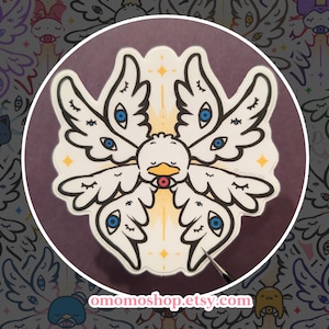 Mini Seraph Pekko Biblically Accurate Angel vinyl sticker