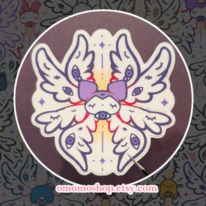 Mini Seraph Kuro Biblically Accurate Angel vinyl sticker